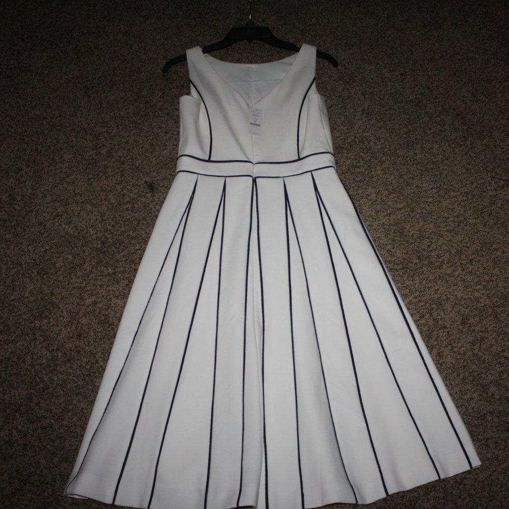 Sleeveless Seamed Fit-and-Flare Dress Sz 2